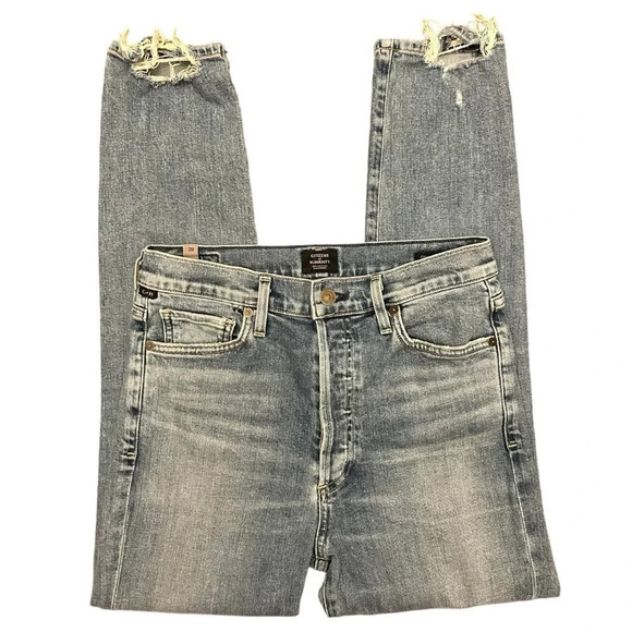 Citizens of Humanity COH Olivia High Rise Slim Ankle Backroad Denim Size 28 - Picture 6 of 14